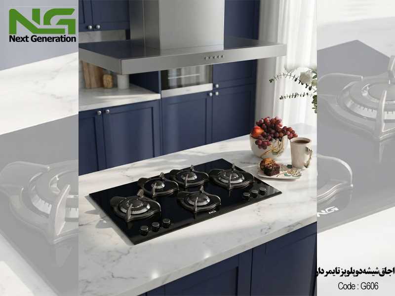 اجاق شیشه مشکی کد G606